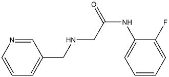 N-(2-fluorophenyl)-2-[(pyridin-3-ylmethyl)amino]acetamide 结构式