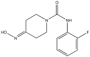 N-(2-fluorophenyl)-4-(hydroxyimino)piperidine-1-carboxamide 结构式