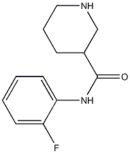 N-(2-fluorophenyl)piperidine-3-carboxamide 结构式