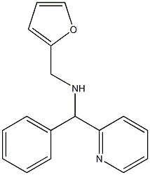 N-(2-furylmethyl)-N-[phenyl(pyridin-2-yl)methyl]amine 结构式