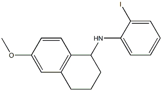 N-(2-iodophenyl)-6-methoxy-1,2,3,4-tetrahydronaphthalen-1-amine 结构式