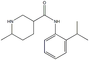 N-(2-isopropylphenyl)-6-methylpiperidine-3-carboxamide 结构式