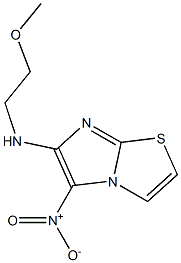 N-(2-methoxyethyl)-5-nitroimidazo[2,1-b][1,3]thiazol-6-amine 结构式
