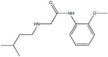 N-(2-methoxyphenyl)-2-[(3-methylbutyl)amino]acetamide 结构式