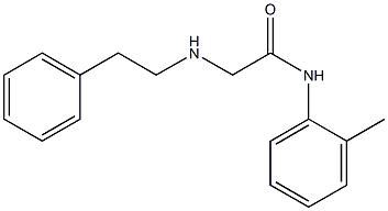 N-(2-methylphenyl)-2-[(2-phenylethyl)amino]acetamide 结构式