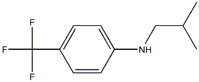N-(2-甲基丙基)-4-(三氟甲基)苯胺 结构式