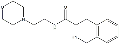 N-(2-morpholin-4-ylethyl)-1,2,3,4-tetrahydroisoquinoline-3-carboxamide 结构式