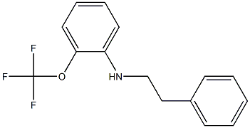 N-(2-phenylethyl)-2-(trifluoromethoxy)aniline 结构式