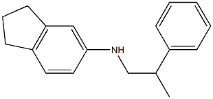 N-(2-phenylpropyl)-2,3-dihydro-1H-inden-5-amine 结构式