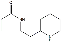 N-(2-piperidin-2-ylethyl)propanamide 结构式