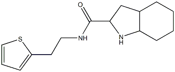 N-(2-thien-2-ylethyl)octahydro-1H-indole-2-carboxamide 结构式