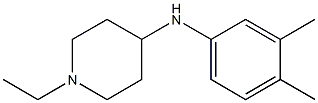 N-(3,4-dimethylphenyl)-1-ethylpiperidin-4-amine 结构式