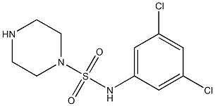 N-(3,5-dichlorophenyl)piperazine-1-sulfonamide 结构式