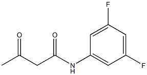 N-(3,5-difluorophenyl)-3-oxobutanamide 结构式