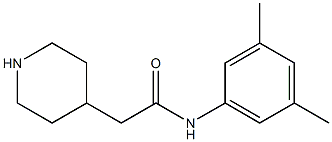 N-(3,5-dimethylphenyl)-2-piperidin-4-ylacetamide 结构式