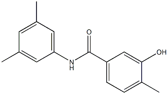 N-(3,5-dimethylphenyl)-3-hydroxy-4-methylbenzamide 结构式