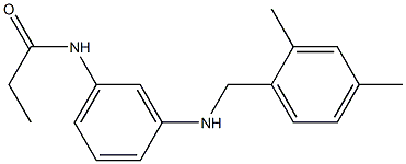 N-(3-{[(2,4-dimethylphenyl)methyl]amino}phenyl)propanamide 结构式