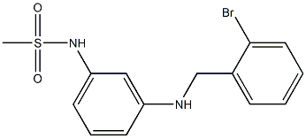 N-(3-{[(2-bromophenyl)methyl]amino}phenyl)methanesulfonamide 结构式