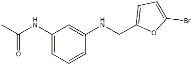 N-(3-{[(5-bromofuran-2-yl)methyl]amino}phenyl)acetamide 结构式