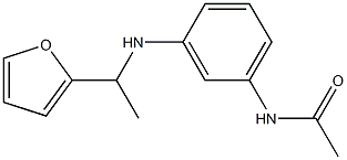 N-(3-{[1-(furan-2-yl)ethyl]amino}phenyl)acetamide 结构式