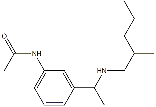 N-(3-{1-[(2-methylpentyl)amino]ethyl}phenyl)acetamide 结构式