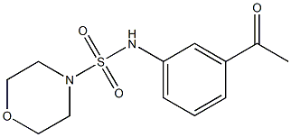 N-(3-acetylphenyl)morpholine-4-sulfonamide 结构式