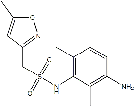 N-(3-amino-2,6-dimethylphenyl)-1-(5-methyl-1,2-oxazol-3-yl)methanesulfonamide 结构式