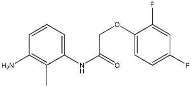N-(3-amino-2-methylphenyl)-2-(2,4-difluorophenoxy)acetamide 结构式