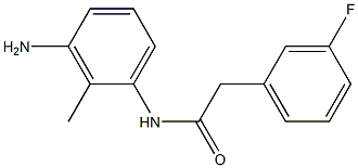 N-(3-amino-2-methylphenyl)-2-(3-fluorophenyl)acetamide 结构式