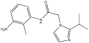 N-(3-amino-2-methylphenyl)-2-[2-(propan-2-yl)-1H-imidazol-1-yl]acetamide 结构式