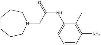 N-(3-amino-2-methylphenyl)-2-azepan-1-ylacetamide 结构式