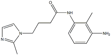 N-(3-amino-2-methylphenyl)-4-(2-methyl-1H-imidazol-1-yl)butanamide 结构式