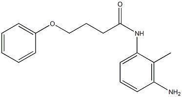 N-(3-amino-2-methylphenyl)-4-phenoxybutanamide 结构式