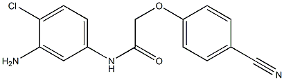 N-(3-amino-4-chlorophenyl)-2-(4-cyanophenoxy)acetamide 结构式