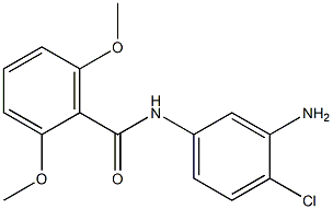 N-(3-amino-4-chlorophenyl)-2,6-dimethoxybenzamide 结构式