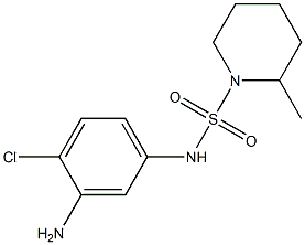 N-(3-amino-4-chlorophenyl)-2-methylpiperidine-1-sulfonamide 结构式