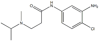 N-(3-amino-4-chlorophenyl)-3-[isopropyl(methyl)amino]propanamide 结构式