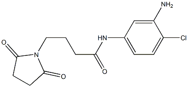 N-(3-amino-4-chlorophenyl)-4-(2,5-dioxopyrrolidin-1-yl)butanamide 结构式