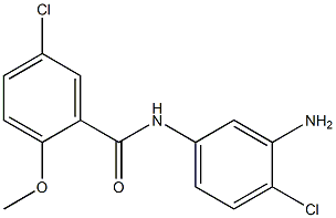 N-(3-amino-4-chlorophenyl)-5-chloro-2-methoxybenzamide 结构式