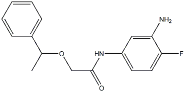 N-(3-amino-4-fluorophenyl)-2-(1-phenylethoxy)acetamide 结构式