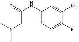 N-(3-amino-4-fluorophenyl)-2-(dimethylamino)acetamide 结构式