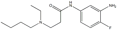 N-(3-amino-4-fluorophenyl)-3-[butyl(ethyl)amino]propanamide 结构式