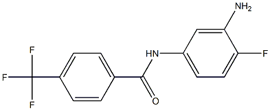 N-(3-amino-4-fluorophenyl)-4-(trifluoromethyl)benzamide 结构式