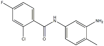 N-(3-amino-4-methylphenyl)-2-chloro-4-fluorobenzamide 结构式