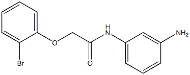 N-(3-aminophenyl)-2-(2-bromophenoxy)acetamide 结构式