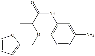 N-(3-aminophenyl)-2-(2-furylmethoxy)propanamide 结构式