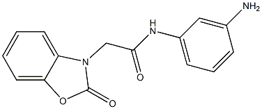 N-(3-aminophenyl)-2-(2-oxo-2,3-dihydro-1,3-benzoxazol-3-yl)acetamide 结构式