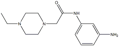 N-(3-aminophenyl)-2-(4-ethylpiperazin-1-yl)acetamide 结构式