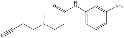 N-(3-aminophenyl)-3-[(2-cyanoethyl)(methyl)amino]propanamide 结构式