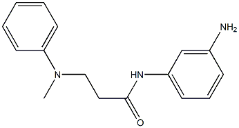 N-(3-aminophenyl)-3-[methyl(phenyl)amino]propanamide 结构式